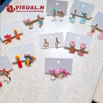 비주얼엔 1hre12 아동귀걸이 귀찌