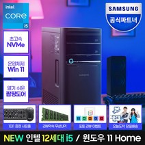 [최신 인텔 12세대/쿠팡 입점할인!] 삼성 데스크탑 인텔 12세대 CPU 사무용 인강용 게이밍 컴퓨터, 02. DM500TEA-A58A, 01.램8G+SSD256GB
