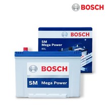 보쉬 메가파워 SM DIN 밧데리 자동차 배터리 차량용품, 80R, 보쉬 메가 파워 SM 칼슘 배터리