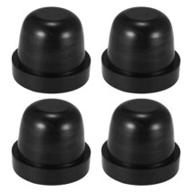 X AUTOHAUX 헤드라이트 더스트 커버 60mm 고무 하우징 씰 캡 변환 키트 개조 4개 세트 USA 미국