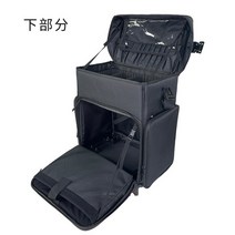 화장품정리대 화장대정리함 화장품 보관함 투명 정리함 트롤리 대용량 미용 도구 메이크업 바퀴, 2.only trolley case