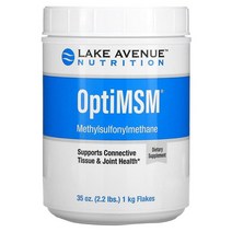 Lake Avenue Nutrition OptiMSM Methylsulfonylmethane Flakes 레이크 에비뉴 뉴트리션 옵티MSM 플레이크, 1kg x 1개, 1개