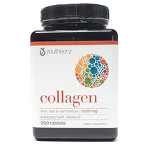 Youtheory 유씨어리 콜라겐 비타민C collagen 6000mg 290정