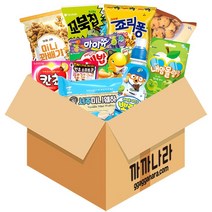 까까나라 과자간식 랜덤 럭키박스 어린이용 10p, 1개