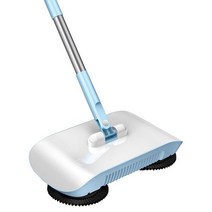 TUTU FEEL 무선 물걸레 청소기 가정용 바닥청소 밀대걸레 무동력청소기, 블루