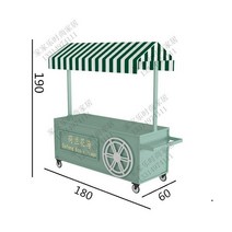마트 가판대 수레 야외 스낵 리어카 판매 카트 180 60 190 야시장 판매, F.  180 x 폭 60 x 높이 190CM
