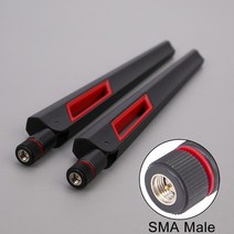 2pcs 10 dbi 듀얼 밴드 와이파이 안테나 2.4g 5g 5.8gh 범용 안테나 증폭기, BKA