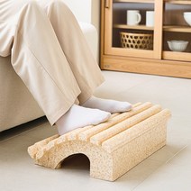업브레인 EPP 신소재 책상 발받침대 사무실 의자 아치형 발판, 포근한 베이지