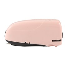 자동 전기 무선 스테이플러 데스크탑 사무실 스테이플러 10매 26/6 스테이플 지원, 분홍색