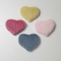 얌뚱이 퍼하트핀4종 머리핀 하트 헤어 악세사리 예쁜 선물 귀여운 유행 아이템