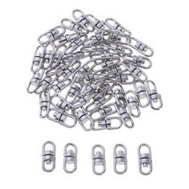 더블 엔드 스위블 키 링 커넥터 트리거 랍스터 클로 걸쇠 내구성 야외 도구 S/M/L 50Pcs, 01 S