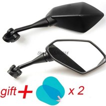 nmax미러킷 슈퍼 소코 Fz8 Xtz 125 Cbr 600 F4I 용 백미러 오토바이 장착 키트 야마하 Nmax Cb 300, Black