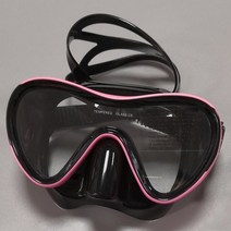 스쿠버 다이빙 스노클링 성인 마스크 실리콘 고글 수중 회수 고글 마스크 수영 장비 수영 도구, 핑크 블랙 c