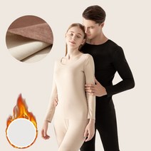 남녀공용 심리스 발열 내복 세트 상하의 내의 방한 겨울 스포츠 여자 남자 바지 자전거 여성