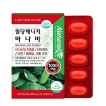 혈당매니저 바나바60정 혈당상승엑제 코로솔산