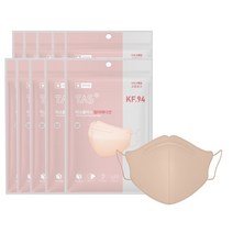 TAS 마스크 컬러에디션 KF94 새부리형 대형 성인용, 5개입, 10매, 코랄핑크