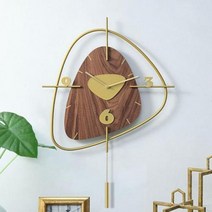 북유럽 엔틱 예쁜 수입 우드 디자인 인테리어 사무실 거실벽 브라운 시계 종류 고급 추시계, C타입