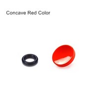 오목한 표면 금속 소프트 카메라 셔터 릴리스 버튼 Leica/Canon/Nikon/Minolta/Fujifilm Fuji XT20 X00F, Concave Red, One Size, 01 Concave Red