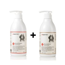[샴푸+컨디셔너]엘레강스펫 저자극 강아지샴푸(500ml), 민감용+컨디셔너