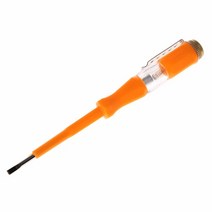 전기테스터기 Test Pen Portable Flat Screwdriver Electric Tool Multifunctional Hand LED Voltage For H, 03 yellow