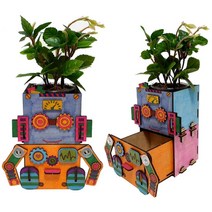 화분 로봇 만들기 diy 식물심기 식목일 학교 5학년 학원 꾸미기 수업 동아리 봉사