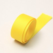 엔소엔 골지리본 골직 선물포장리본끈 10mm 롤, 골지10노랑색 45M 1롤