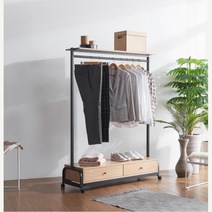 학교 교실 튼튼스틸 이동식 아우터 옷걸이 외투걸이, 오크