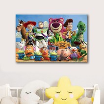 L.ONLINESHOP디즈니 픽사 토이스토리 그룹포토 보석 십자수 50x40cm 십자수도안 십자수실 십자수원단 프린트십자수 십자수아기신발 프렌치자수, default