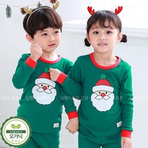 토토와모모kids 남아 주니어 실내복 유아 아동 어린이 면 내의 P하이산타GR(30수)
