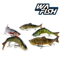 청룡조구 끄리 3관절 리얼피쉬 16.5g 관절베이트, 02.줄무늬연두(1ea)