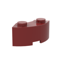 롱브릭타일 접착식파벽돌 파벽돌 MOC 부품 3063 85080 브릭 라운드 코너 2x2 마카로니 호환 DIY 조립 블록, 15 M0730-21