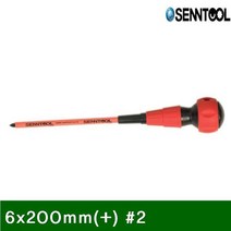 센툴 절연전공드라이버 6x200mm(십자) (샵)2 빨강 (1EA) 드라이버 작업공구 수공구 드라이브 작업공구 드라이버 전공드라이버