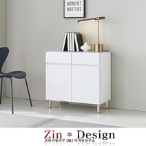 진디자인 거실수납장 베란다 주방 킨포크장 멀티 서랍식 다용도수납장, 800 수납장, 화이트