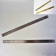 스테인레스 양면 인치자 스틸자 쇠자 50CM