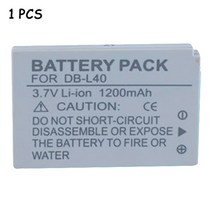 저무리 호환제품 LPD 산요 교체용 배터리 DB-L40 DBL40 HD700 VPC-HD1AEX VPC-HD1A GX8용 신제품 1200mAh, 1pcs