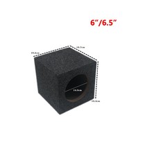 서브우퍼 MDF 펠트 셸 자동차 개조 서브 우퍼 패시브 터미널 포함 빈 캐비닛 나무 상자 6 인치 65 스피커, 1.65