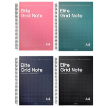 투영디자인 엘리트 그리드 절취노트 A4, 04 Navy, 6개