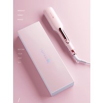 뿌리볼륨 봉고데기 9mm 물결 남성 티타늄 미용실 아이롱기 세라믹 컬링 아이언 헤어 볼륨 증가 솜털 옥수수, 01 Pink With box_01 미국