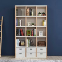 모아이 이든 서랍형 3단 5단 베이직모던 책장 5color(착불), 5단 1200 A, 메이플화이트