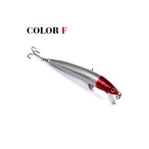 연필 크랭크베이트 하드 미끼 꽉 흔드는 슬로우 플로팅 낚시 루어 1 개, Color F