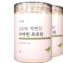 시니어팜 100% 파바빈 식물성 단백질 보충제 분말, 250g, 2통