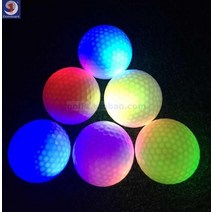 아주 새롭운 골프공 구기 시합 기프트 레인보우 섬광구 솔리드 무지 항 라이트볼 LED 발광구 야간공연, 레인보우 글리터링 공 (한 알의 값