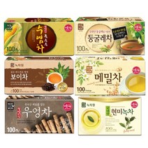 녹차원 사무실 600티백세트 현미녹차 우엉차 둥글레차 보이차 메밀차 옥수수수염차
