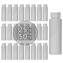[50개묶음판매] 이중스킨캡 100ml 200ml 화장품 공병용기, 200ml 백색용기, 투명캡, 50개