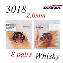 DJI 호환 Gemfan-허리케인 3018 3x1.8 3 인치 2 블레이드 프로펠러 1.5mm /2.0mm 홀 T 마운트 RC 드론 FPV, 16 8pair 2.0mm Whisky