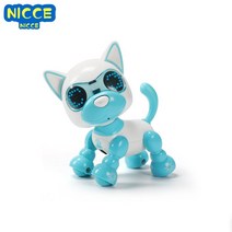 반려로봇 애완 로봇 강아지 전자 스마트 개 음악 댄스 워킹 상호 작용 동물 장난감 지능형 장난감, 파란색 상자 없음