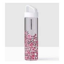 NEW 스타벅스 2017 CHERRY BLOSSOMS Sakura Glass 물병 텀블러 - 18.5 fl 온즈