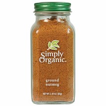 Simply Organic Ground Nutmeg 심플리 올가닉 그라운드 넛메그 넛맥 육두구 가루 2.3oz(65g) 3팩