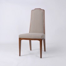 MLC-370 패브릭 등받이목제의자, 브라운(브라운패턴패브릭)