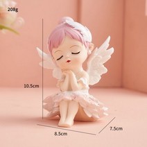 귀여운 발레 인형 수지 매력 춤 발레리나 인형 완벽한 발레 장난감 소녀와 소년을위한 선물 미니 정원 액세서리, d